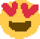 b heart eyes Discord emoji — free static PNG download