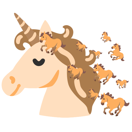 unicorn horse Discord emoji — free static PNG download