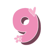 pink nine heart flower Discord emoji — free static PNG download
