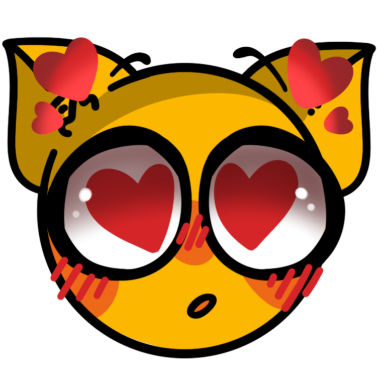 cat in love Discord emoji — free static PNG download