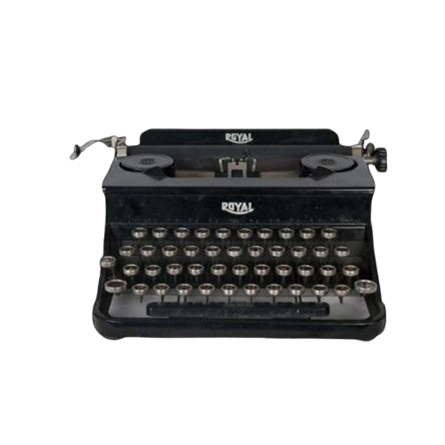 goth typewriter Discord emoji — free static PNG download