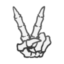 skeleton peace Discord emoji — free static PNG download
