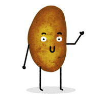 potato wave Discord emoji — free animated GIF download