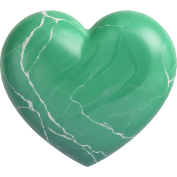green marble heart Discord emoji — free static PNG download