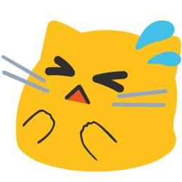 blobcat flustered Discord emoji — free static PNG download