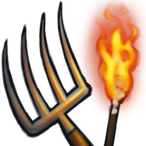 pitchfork and torch Discord emoji - free download