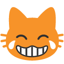 google cat cry laugh Discord emoji — free static PNG download