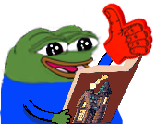 bookpepefoamthumbsup Discord emoji — free static PNG download