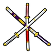 triple katana Discord emoji — free static PNG download