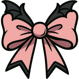 gothic bow Discord emoji — free static PNG download