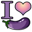 eggplantlover purple Discord emoji — free static PNG download