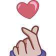 fingerheart Discord emoji — free static PNG download