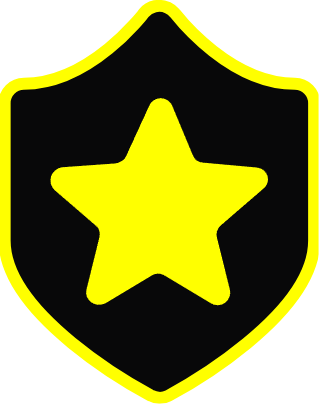 yellow star shield Discord emoji — free static PNG download