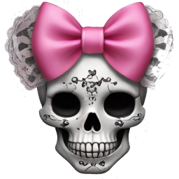 gothic skull Discord emoji — free static PNG download