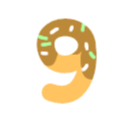 yellow number 9 Discord emoji - free download