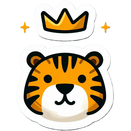 tiger crown2 Discord emoji — free static PNG download