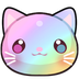 cuterainbowcat Discord emoji — free static PNG download