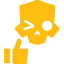 1skull thumbsup Discord emoji — free static PNG download