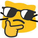 blobcat cool Discord emoji — free static PNG download