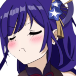 raiden tsundere Discord emoji — free static PNG download