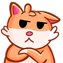 cat pout Discord emoji — free static PNG download