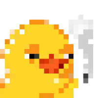 8bitduck smoke Discord emoji — free static PNG download
