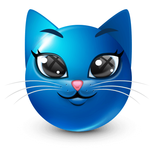 joobi cat blue Discord emoji — free static PNG download