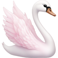 pink swan Discord emoji — free static PNG download