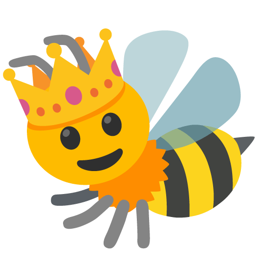 bee a queen Discord emoji — free static PNG download