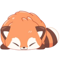 red panda asleep Discord emoji — free static PNG download