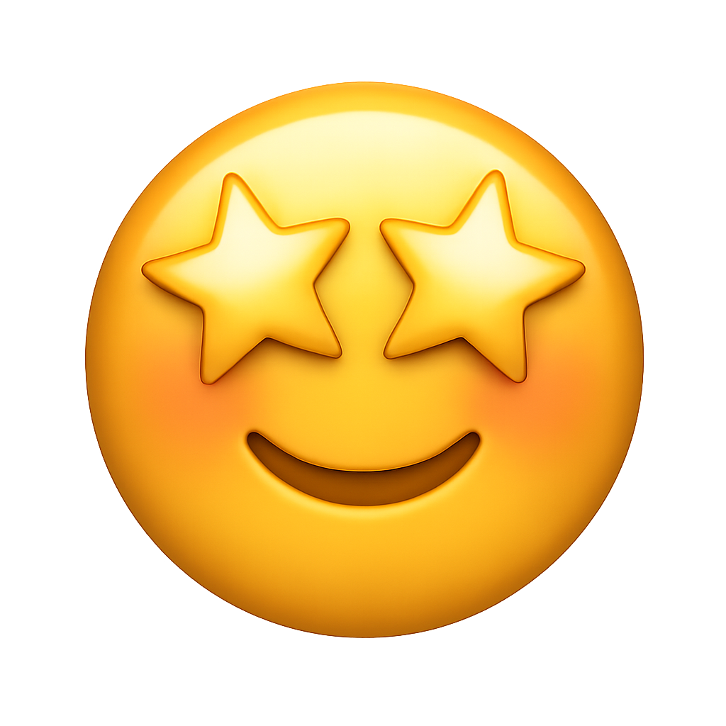 star eyes Discord emoji — free static PNG download