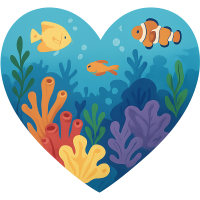 underwater heart Discord emoji — free static PNG download