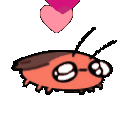 love kawaii roach Discord emoji — free animated GIF download