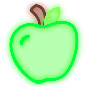 neon greenapple Discord emoji — free static PNG download