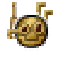 gold robot Discord emoji — free static PNG download