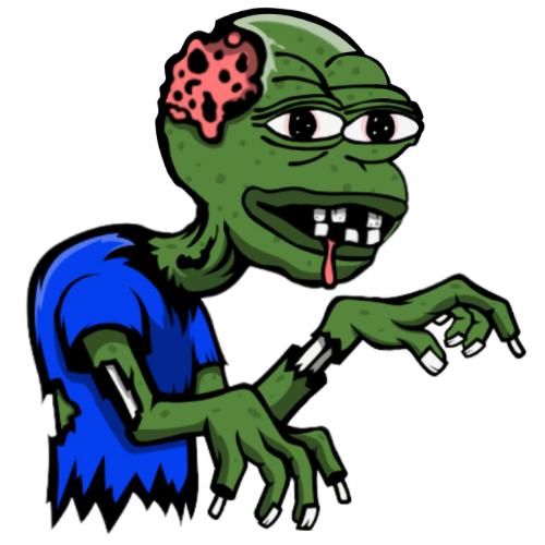 pepe zombie Discord emoji — free static PNG download