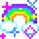 rainbow Discord emoji — free animated GIF download