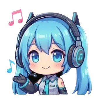 music anime Discord emoji — free static PNG download