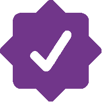 verified purple simplified Discord emoji