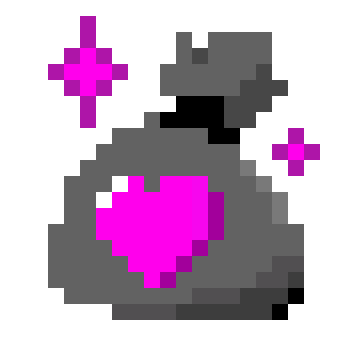 donation bag pink pixel Discord emoji — free animated GIF download
