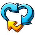 cross 9love Discord emoji — free static PNG download