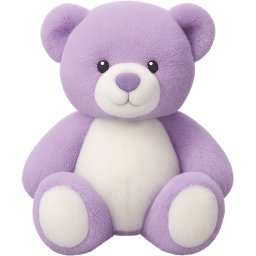 purple teddybear Discord emoji — free static PNG download