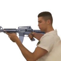 ronaldo holding ak Discord emoji — free static PNG download