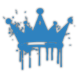 lightbluedrippingglowingcrown Discord emoji — free static PNG download