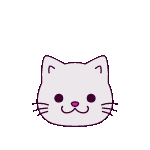 cutecatemoji white Discord emoji — free animated GIF download