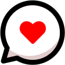 heart bubble Discord emoji — free static PNG download