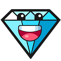 diamond happy face Discord emoji — free static PNG download