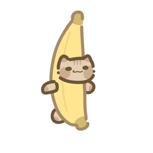 banana cat Discord emoji — free static PNG download