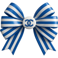 bluewhitechanelbow Discord emoji — free static PNG download