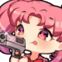 chibiusa gun Discord emoji — free static PNG download